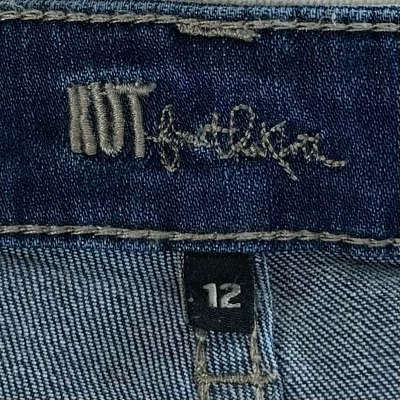 Kut From the Kloth Catherine Mid Rise Boyfriend Jeans 12 dark wash relaxed fit - Picture 5 of 10